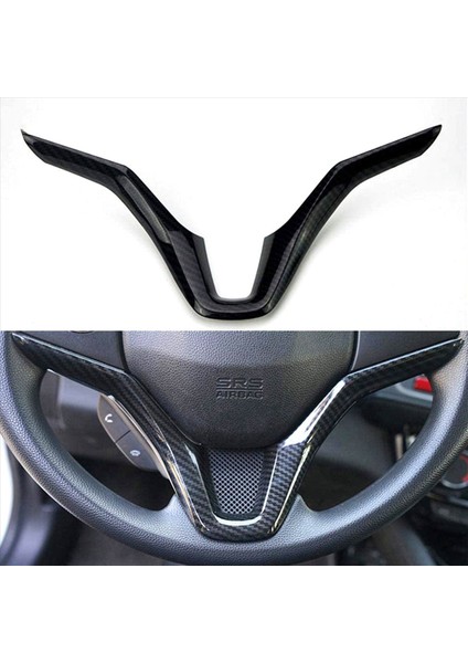 Honda Vezel Için 2x Hr-V Hrv 2015 2016 2017 Otomobil Direksiyon Simidi Paneli Kapak Döşeme Garnitür Karbon Fiber Sequins (Yurt Dışından) modelleri