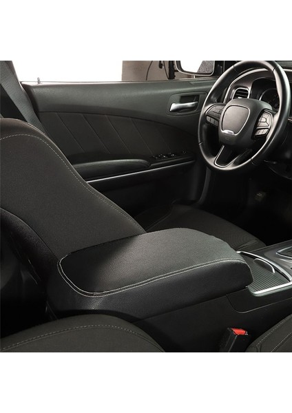 Dodge Charger Chrysler 300C 2011-2023 Için Merkez Konsol Kapağı Kolçak Ped Kapağı Kaplama - Siyah (Yurt Dışından) fırsatları