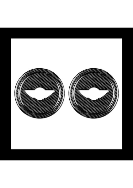 2x Araç Karbon Fiber Direksiyon Simidi Kapağı Çıkartmaları Mini Cooper Clubman R55 R56 Countryman R60 (Yurt Dışından)