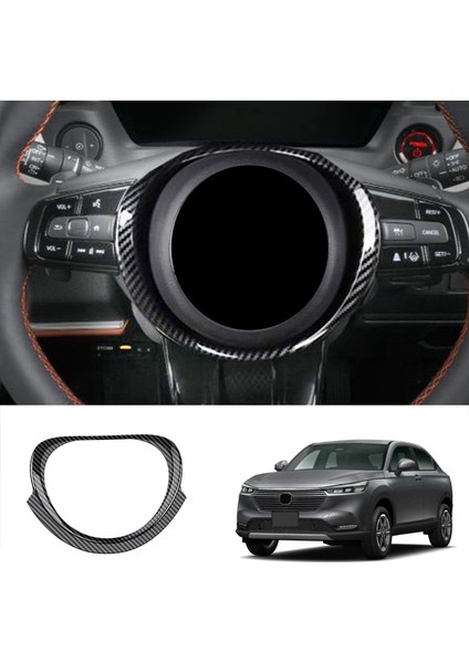 Honda Vezel Hr-V Hrv 2021 2022 Iç Araç Iç Araç Karbon Fiber Direksiyon Simidi Paneli Kapak Trim Dekorasyon Çerçevesi (Yurt Dışından) fiyatları