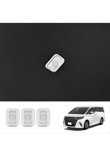 Toyota Alphard 40 Serisi 2023+ Paslanmaz Çelik Araba Stil Çatı Hoparlör Kapağı Iç Aksesuarlar (Yurt Dışından) fırsatları