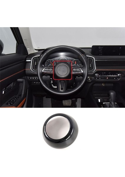 Mazda Cx-50 CX50 2023 Araç Direksiyon Simidi Merkezi Kapak Döşeme Sticker Aksesuarları (Abs Karbon Fiber) (Yurt Dışından) fiyatları