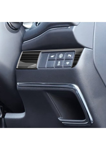 Araba Siyah Titanyum Fırçalanmış Çok Fonksiyonlu Düğme Dekoratif Çerçeve Kapağı Honda Vezel Hr-V-V-V Hrv 2021 2022 (Yurt Dışından) modelleri