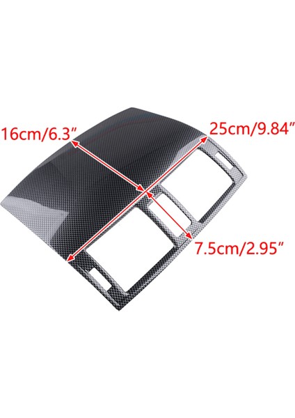 Toyota Corolla Için Karbon Fiber Araç Merkez Konsol Hava Outlet Havalandırma Kapak Döşeme Trim 2007 2008 2010 2011 2012 2012 2013 (Yurt Dışından) modelleri