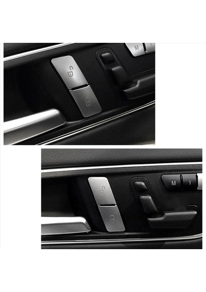 Mercedes Için 3x Benz A B C E Glk ml Sınıf Kapı Kilidi Kilitli Düğmeler Dekorasyon Kapağı Çıkartmalar Trim Araba Stilini (Yurt Dışından) fırsatları