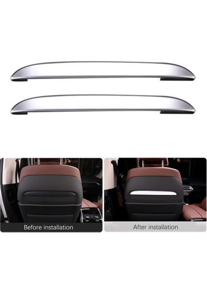 Araba Krom Gümüş Koltuk Geri Trim Dekorasyon Şeritleri Bmw For-Bmw X5 X6 X7 G05 G06 G07 6gt 2018-2022 Iç Aksesuarlar (Yurt Dışından) fırsatları