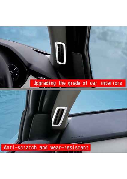 Mazda Cx-60 2022 2023 Rhd Gümüş Araç Için Bir Sütun Klima Outlet Dekoratif Çerçeve Sticker Aksesuarları (Yurt Dışından) fiyatları