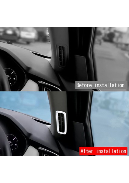 Mazda Cx-60 2022 2023 Rhd Gümüş Araç Için Bir Sütun Klima Outlet Dekoratif Çerçeve Sticker Aksesuarları (Yurt Dışından) indirimleri