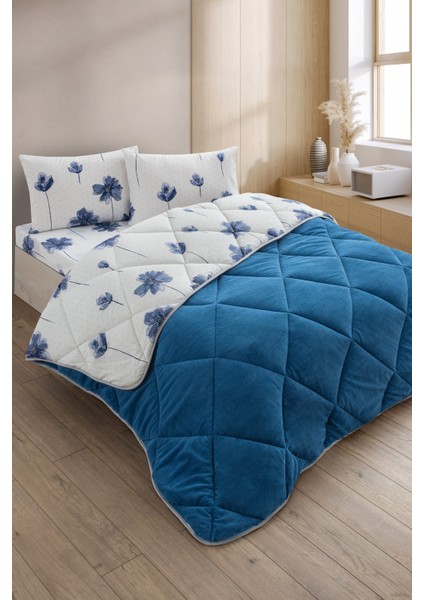 Nordelle Battal Boy Lüx Wellsoft Yorgan Çift Taraflı - 2 Adet Yastık Kılıflı Yorgan Seti 215X235 cm fiyatları