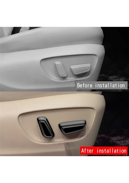 Toyota Alphard 40 Serisi 2023+ Için Araba Parlak Siyah Elektrikli Koltuk Düğmesi Çerçeve (Yurt Dışından) modelleri
