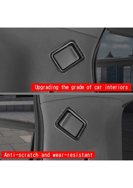 Araba Paslanmaz Çelik Üçüncü Sıra Okuma Toyota Için Işık Çerçevesi Trim Alphard 40 Serisi 2023+ Iç Aksesuarlar Siyah (Yurt Dışından) fiyatları