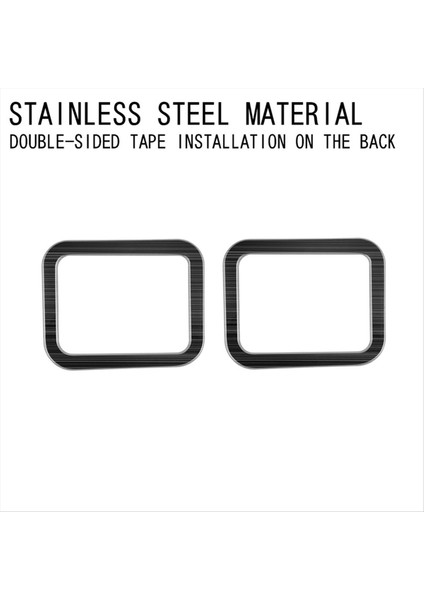 Araba Paslanmaz Çelik Üçüncü Sıra Okuma Toyota Için Işık Çerçevesi Trim Alphard 40 Serisi 2023+ Iç Aksesuarlar Siyah (Yurt Dışından) indirimleri