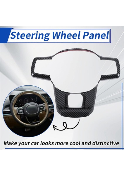 Kia Sorento Mq4 2021 2022 Için Araba Karbon Fiber Direksiyon Paneli Kapak Kaplama Süslemesi Çerçevesi Çıkartması (Yurt Dışından) fırsatları