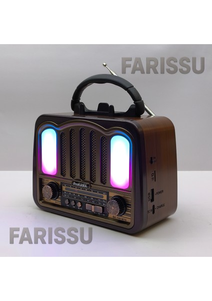 Solar Şarjlı Müzik Kutusu: Am/fm/sw Radyo & Bluetooth Hoparlör (BK-7081BTS)