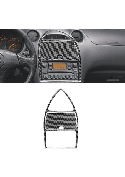 Toyota Celica Için 2000-2005 Yumuşak Karbon Fiber Merkez Konsol Saklama Kutusu Panel Kapak Döşeme Sticker Aksesuarları (Yurt Dışından) fırsatları