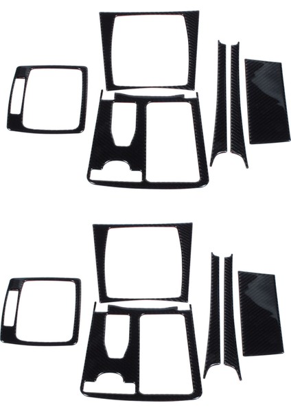 Mercedes C Sınıfı W204 2007-2013 Rhd Için 2x Karbon Fiber Iç Merkez Kontrol Paneli Trim Kapağı (Yurt Dışından)