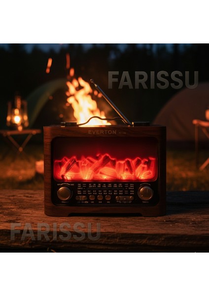 RT-733 Şömine Görünümlü Nostaljik Bluetoothlu Radyo - Usb/tf/mp3 Destekli Şarjlı Müzik Kutusu fiyatları