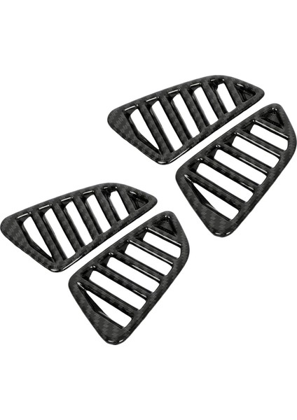 4x Için Nissan Navara NP300 2016-2019 Araç Karbon Klima Çıkış Çerçevesi Kapak Döşeme Sticker Aksesuarları (Yurt Dışından)