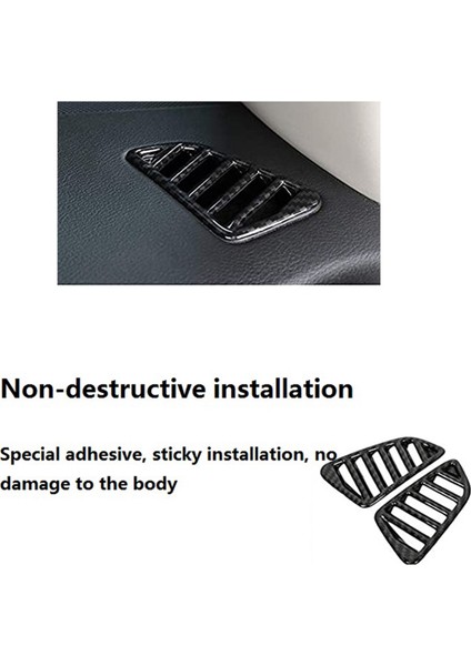 4x Için Nissan Navara NP300 2016-2019 Araç Karbon Klima Çıkış Çerçevesi Kapak Döşeme Sticker Aksesuarları (Yurt Dışından) indirimleri