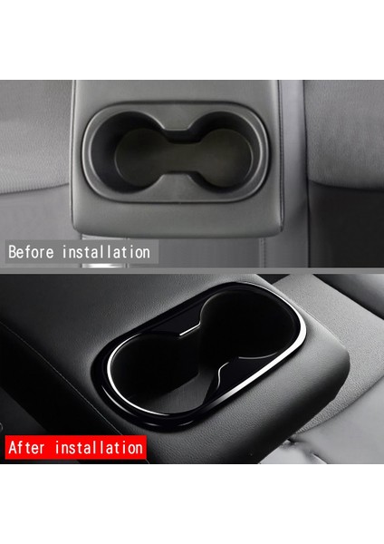 Araba Parlak Siyah Arka Koltuk Su Kupası Tutucu Dekorasyon Çerçevesi Kapak Toyota Corolla Cross Için Uygun 2021 2022 Rhd (Yurt Dışından) fırsatları
