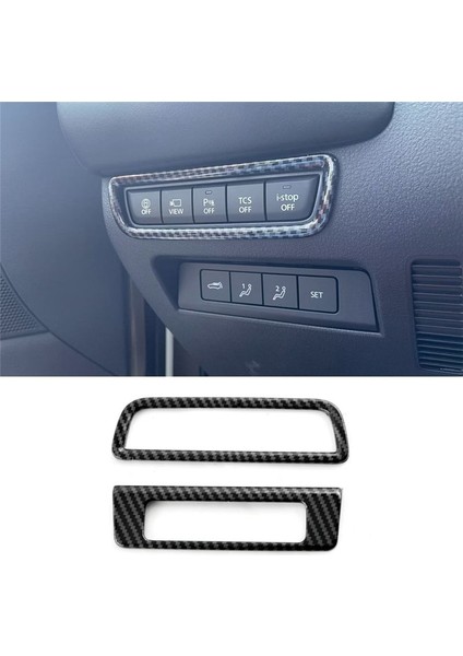 Mazda Cx-50 CX50 2023 Araç Far Kontrol Anahtarı Kapak Trim Sticker Iç Aksesuarları (Abs Karbon Fiber) (Yurt Dışından) fiyatları