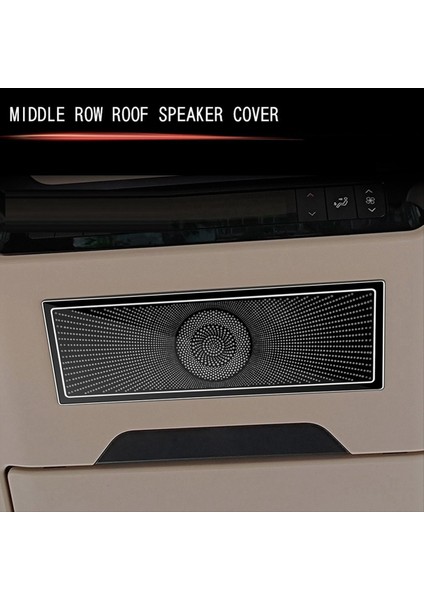 Toyota Alphard/vellfire Için 40 Serisi Paslanmaz Çelik Orta Sıra Çatı Hoparlör Kapağı Iç Döşeme Aksesuarları Siyah (Yurt Dışından) indirimleri