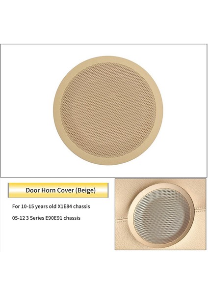 2x Bmw 3 Serisi E90 E90 E91 X1 E84 316 318 320 325 Araba Ön Arka Kapı Hoparlör Kapağı Audio Boynuzlar Kılıf Kılıf Trim Bej (Yurt Dışından) fiyatları