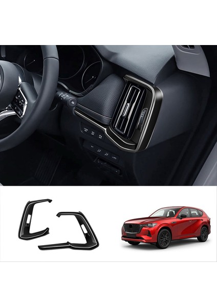 Mazda Cx-60 2022 2023 Parlak Siyah Araba Ön Gösterge Tablosu Hava Havalandırma Outlet Kapak Döşeme Çerçevesi Stickers Rhd (Yurt Dışından) fiyatları