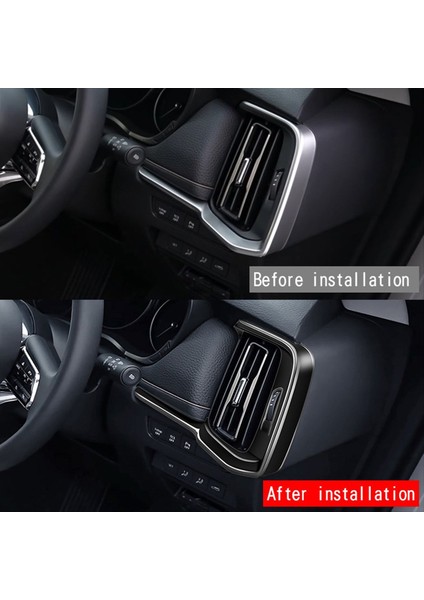 Mazda Cx-60 2022 2023 Parlak Siyah Araba Ön Gösterge Tablosu Hava Havalandırma Outlet Kapak Döşeme Çerçevesi Stickers Rhd (Yurt Dışından) indirimleri