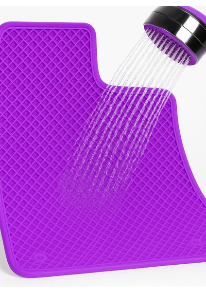 Ford Ranger 2012-2021 Aracınıza Özel Eva Paspas Mor | Kaymaz ve Yıkanabilir Taraftar Oto Paspas