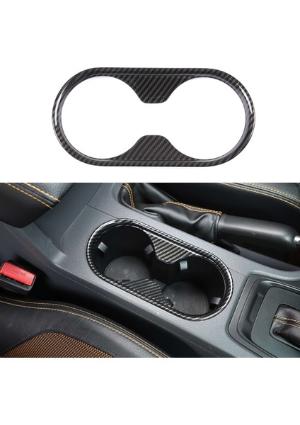 Ford Ranger 2015-2021 Araç Iç Mekan Için Araç Karbon Fiber Abs Dişli Su Kupası Çerçevesi Trim (Yurt Dışından) modelleri