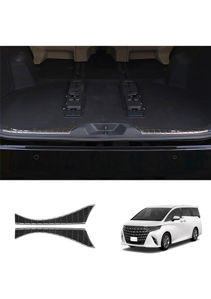 Toyota Alphard 40 Serisi 2023+ Otomobil Arka Muhafızlar Paslanmaz Çelik Gaga Çamurluk Plaka Koruyucu Koruma Siyahı Kapsar (Yurt Dışından) fırsatları
