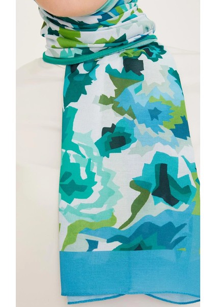 Trend Şal 10001 - 11 Mavi - Yeşil fiyatları