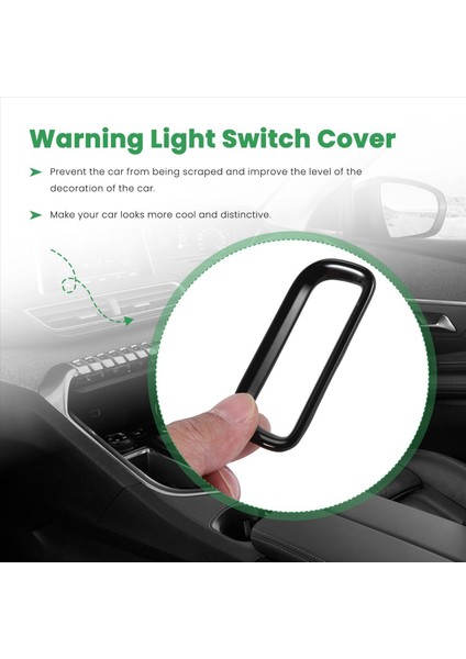 6x Araç Tehlike Acil Durum Işık Çerçevesi Uyarı Lamba Anahtarı Kapak Honda Vezel Hr-V Hrv 2021 2022 Siyah (Yurt Dışından) indirimleri