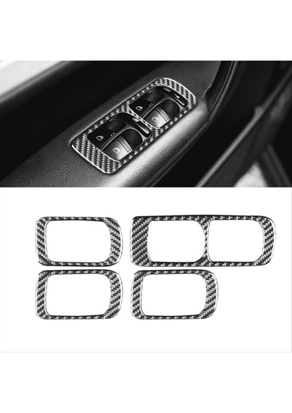 Porsche Için Cayenne 2003-2010 Lhd Karbon Fiber Araba Pencere Kaldırma Anahtarı Düğmesi Paneli Kapak Kaplama Aksesuarları (Yurt Dışından) fırsatları