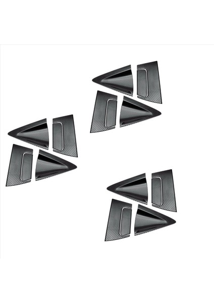 12X Araba Karbon Fiber Yan Arka Kapı Kolu Kapak Kapağı Honda Hr-V Hrv 2016-2018 (Yurt Dışından)