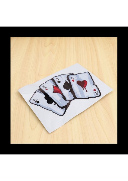 2x Araba Çıkartmaları Komik Poker Desen Kamyon Araç Gövde Pencere Yansıtıcı Çıkartma Dekalleri Dekorasyon (Yurt Dışından) indirimleri