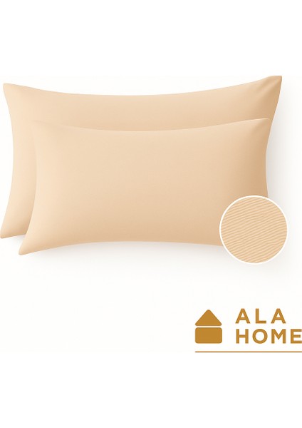 2'li Penye Yastık Kılıfı Seti | %100 Pamuk | Flaplı