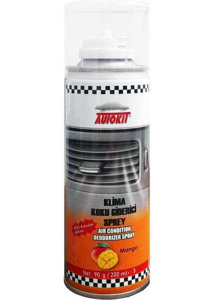 4 Adet Klima Koku Giderici Sprey Mango 200ML fiyatları