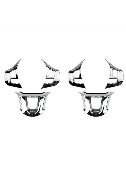 6 Pcs/set Araç Dısıng Sıng Dekorasyon Kapağı Döşeme Sticker Peugeot 2008 208 308 2014-2018 Parlak Gümüş (Yurt Dışından)