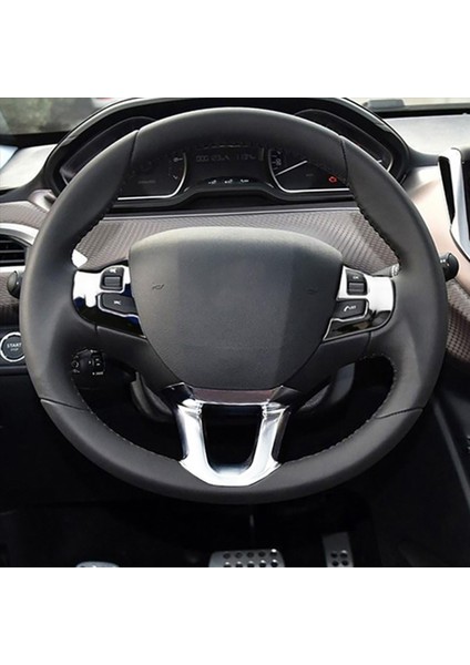 6 Pcs/set Araç Dısıng Sıng Dekorasyon Kapağı Döşeme Sticker Peugeot 2008 208 308 2014-2018 Parlak Gümüş (Yurt Dışından) fiyatları