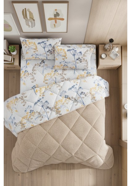 Nordelle Battal Boy Lüx Wellsoft Yorgan Çift Taraflı - 2 Adet Yastık Kılıflı Yorgan Seti 215X235 cm