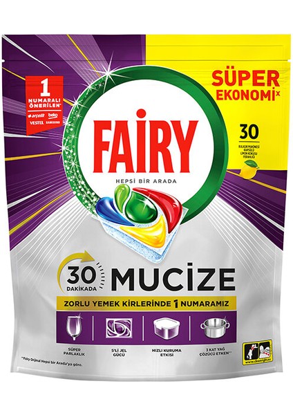 3 Adet Fairy Tablet Mucize 30'lu fiyatları
