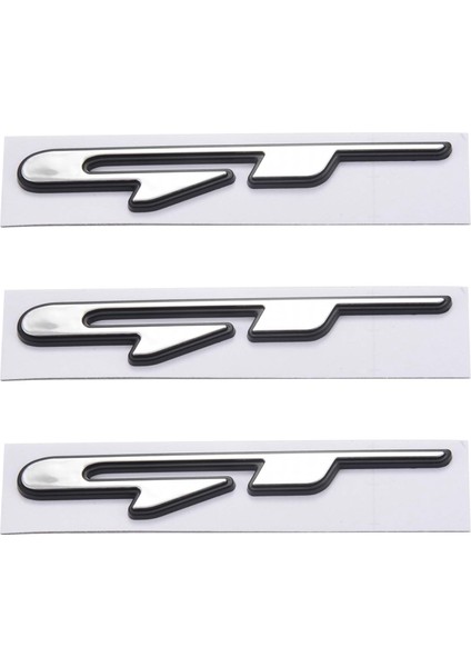 3x Serin 3D Araba Stili Çıkartma Gt Çizgi Harfleri Kıa Arka Bagaj Çamurluk Araç Kapıları Çıkartmaları Gt (Yurt Dışından)
