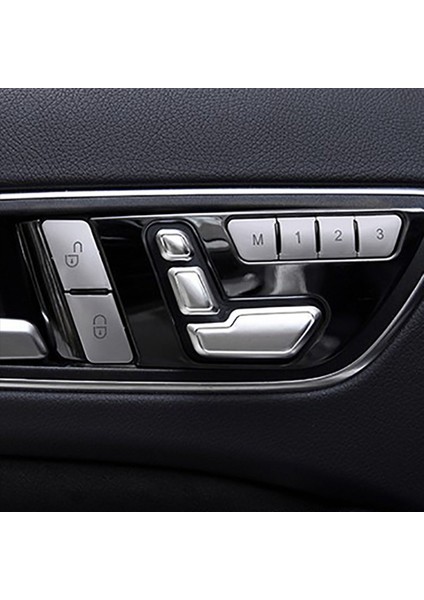 12X Araç Çinko Alaşım Kapısı Koltuk Ayar Düğmesi Anahtar Kapak Çıkartma Benz C E Glk Gl ml Sınıfı W204 W212 W218 (Yurt Dışından)