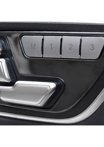 12X Araç Çinko Alaşım Kapısı Koltuk Ayar Düğmesi Anahtar Kapak Çıkartma Benz C E Glk Gl ml Sınıfı W204 W212 W218 (Yurt Dışından) modelleri