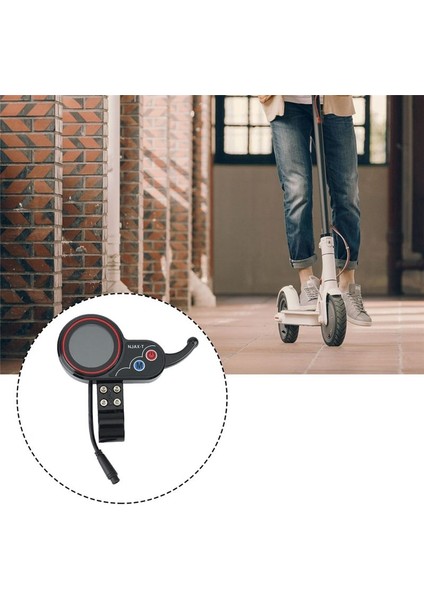 Njax-T Elektrikli Scooter Gösterge Paneli Ölçer 36V 48V Ayarlanabilir 6pın (Yurt Dışından) modelleri