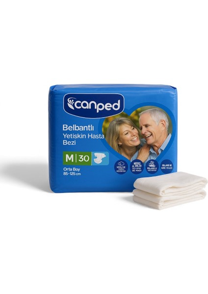 Belbantlı Yetişkin Hasta Bezi M 30’lu (85–125 Cm)