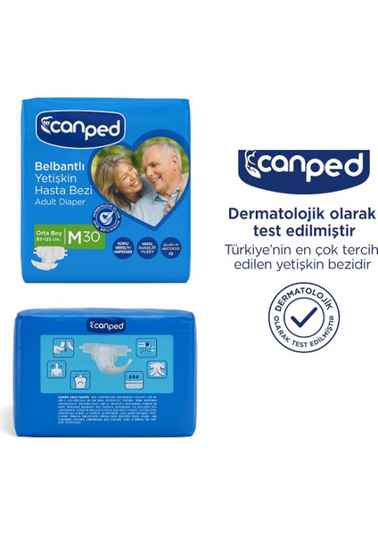 Belbantlı Yetişkin Hasta Bezi M 30’lu (85–125 Cm) fiyatları