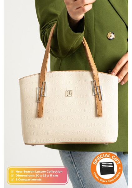 Orijinal Just Polo Collection 5 Bölmeli Lüks Yumuşak Deri Ayarlanabilir Çapraz Askılı Omuz Çantası